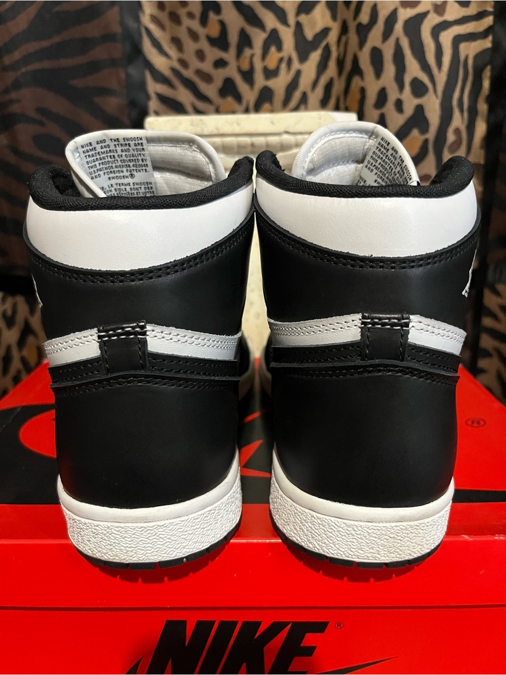🔥Jordan 1 85 Cut High OG Black/White 10M Excellent Cond - Picture 4 of 8